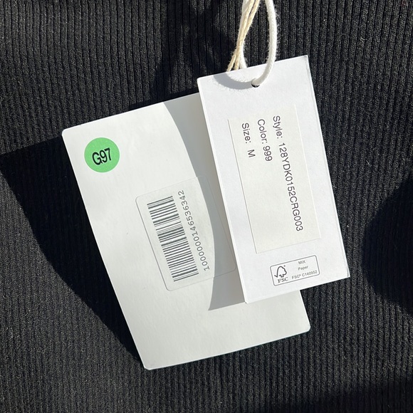 NWT 8 by YOOX RIBBED COTTON CUT-OUT SWEATER - Picture 6 of 6